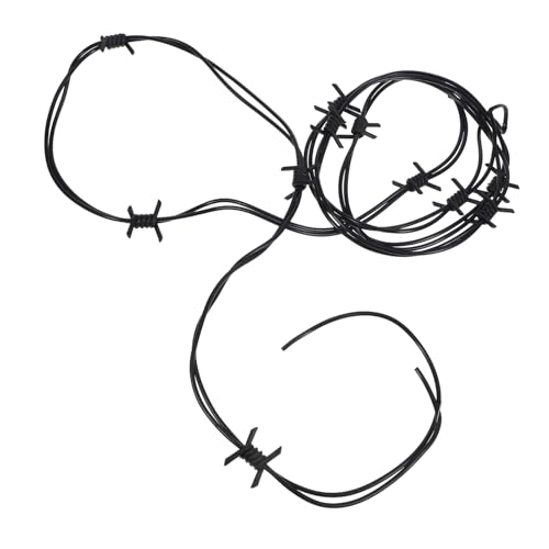 Parliky Halloween Dekoration Fake Stacheldraht aus Leichtes Realistisches Barbed Wire Requisit für Gruselige Party Haunted House Deko für Halloween Kostüm und Horror-Events von Parliky