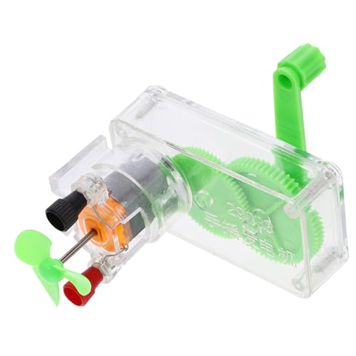 Parliky Handkurbelgenerator DIY für Wissenschaftliche Experimente Physik Modellgenerator ohne Batterien Kreatives Lernspielzeug für Grundschule und Vorschule von Parliky