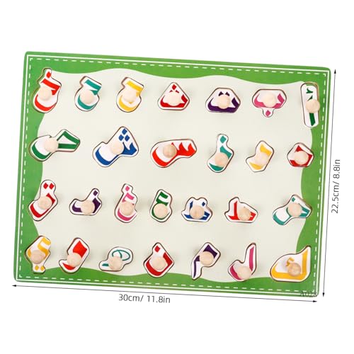 Parliky Holzpuzzle Arabisches Alphabet Lernspielzeug Pädagogisches Steckspiel Sensorisches Holzspielzeug für Vorschule und Vorschulkinder zur Kognition und Feinmotorik von Parliky