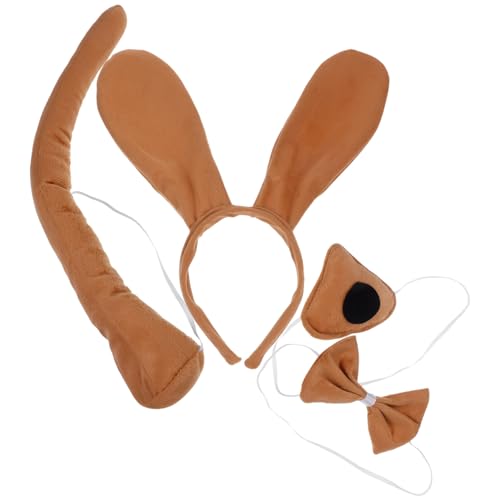 Parliky Hund Kostüm Set Braun Hundeohren Haarreif Nasenattrappe Party Accessoire für Fasching Karneval und Theateraufführungen Parliky Hund Kostüm Set Braun Hundeohren Haarreif Nasenattrappe Party Accessoire für Fasching Karneval und Theateraufführungen von Parliky