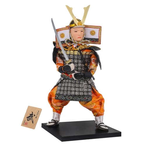 Parliky Japanische Samurai Dekofigur Handgefertigte Tischdekoration im Japanischen Stil Authentische Krieger Puppe für Japanische Wohnkultur Einzigartiges Sammlerstück Japanisches von Parliky