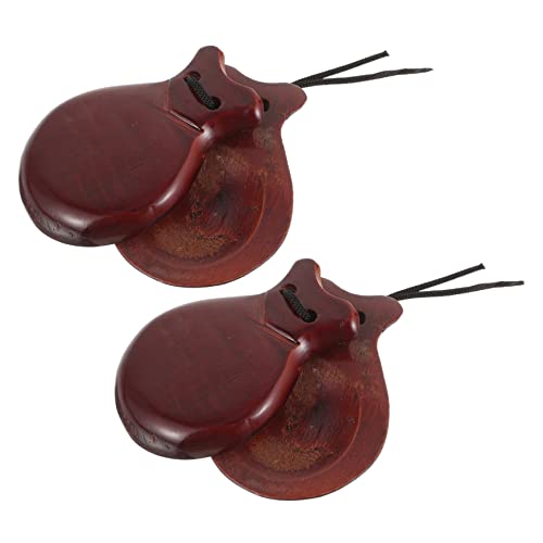 Parliky Kastagnetten aus Robustem Holz Kleines Percussion Instrument mit Elastischem Band Rhythmisches für Jungen und Mädchen zur Musikalischen Früherziehung und Sicher für Kleinkinder Parliky Kastagnetten aus Robustem Holz Kleines Percussion Instrument mit Elastischem Band Rhythmisches für Jungen und Mädchen zur Musikalischen Früherziehung und Sicher für Kleinkinder von Parliky