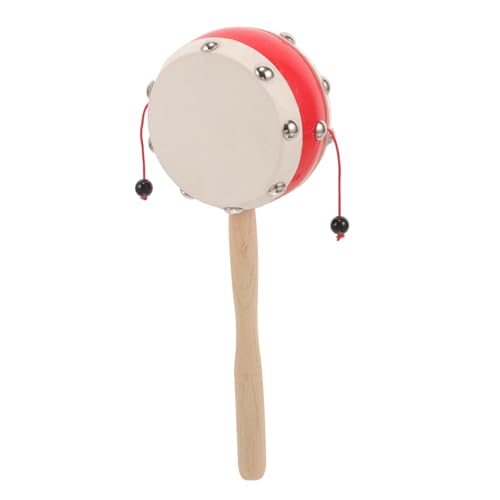 Parliky Kleines Holz Tamburin Schlaginstrument aus Sicherem Leichtem Material für Neugeborene und Handliches Percussion Motorische Entwicklung und Musikalische Aktivität von Parliky
