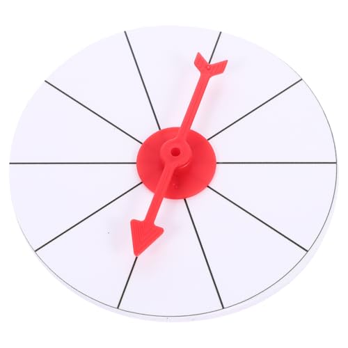 Parliky Kleines Prize Wheel zum Drehen Wiederverwendbares Partyspiel Zubehör Pädagogisches für Prop für Unterrichtsaktivitäten Leicht Transportierbar und Robust von Parliky