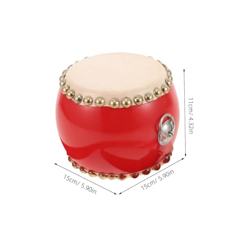 Parliky Kleines Trommelset für Robustem Naturfell Inklusive Trommelstöcken und Tragegurt Leichtes Percussion Instrument für Frühkindliche Musikalische und Sensorisches Lernen von Parliky