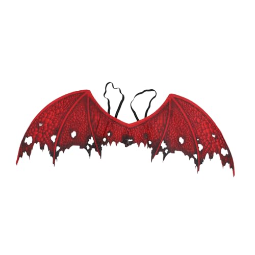 Parliky Leichtes Halloween Teufelsflügel Kostüm Requisite aus Robustem Vliesstoff für Erwachsene Cosplay Party Zubehör Langlebig von Parliky