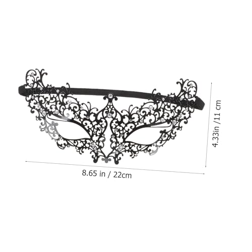 Parliky Metal Halbgesichtsmaske Weißer Strass Damen Party Performance Maske für Halloween Kostüm Maskerade Parliky Metal Halbgesichtsmaske Weißer Strass Damen Party Performance Maske für Halloween Kostüm Maskerade von Parliky