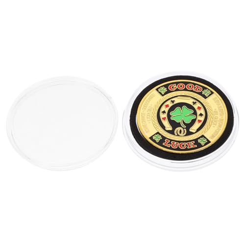 Parliky Metall Poker Card Guard Pokerschutz mit Detailliertem Design Glücksmünze als Sammlerstück und Dekoration Poker Zubehör für Tischspiele Geschenk für Spieler und Pokerfans von Parliky