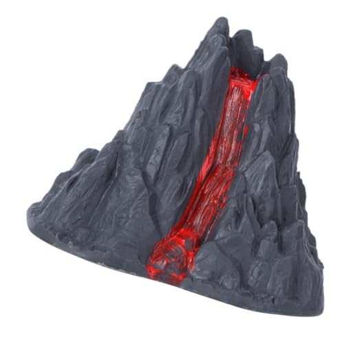 Parliky Mini Modell mit Realistischem Lavastrom Wetterfestes Kunststoff Ornament für Garten Sandtisch Landschaft Aquarium Dekoration und Kreative Spielsets von Parliky