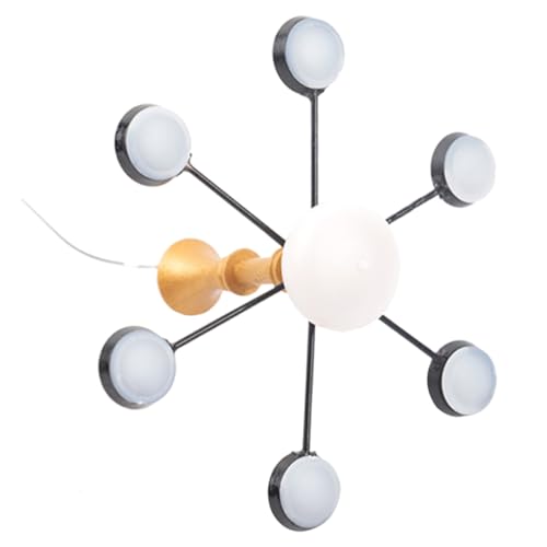 Parliky Miniatur Kronleuchter Pendelleuchte Modellhaus Möbelornament Deckenlampe Warmweiß Gold Schwarz für Wohnzimmer Mikro Landschaft Puppenhaus Dekoration Parliky Miniatur Kronleuchter Pendelleuchte Modellhaus Möbelornament Deckenlampe Warmweiß Gold Schwarz für Wohnzimmer Mikro Landschaft Puppenhaus Dekoration von Parliky