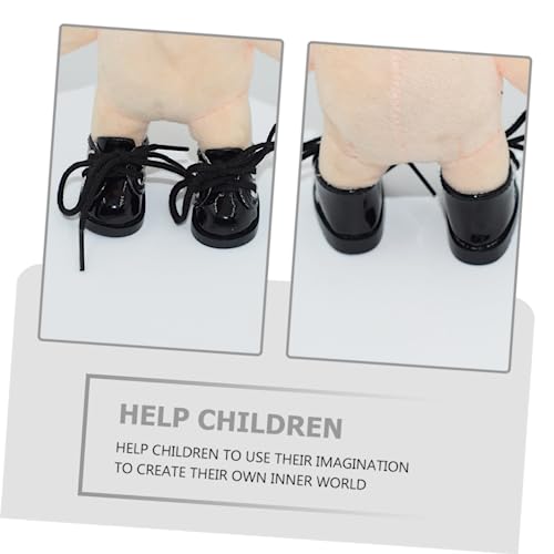Parliky Miniatur Puppenschuhe Mini Stoffschuhe Schwarz für Puppen Realistische Strapazierfähige Dekoration für Puppenhaus und Puppenzubehör Parliky Miniatur Puppenschuhe Mini Stoffschuhe Schwarz für Puppen Realistische Strapazierfähige Dekoration für Puppenhaus und Puppenzubehör von Parliky