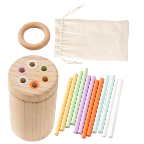 Parliky Montessori Holz Balancierstäbe für Kleinkinder Ab Jahre Pädagogisch Sensorisch Fördernd Motorische Feinmotorik und Gleichgewichtstraining Kreatives Holzspielzeug Langlebig und von Parliky