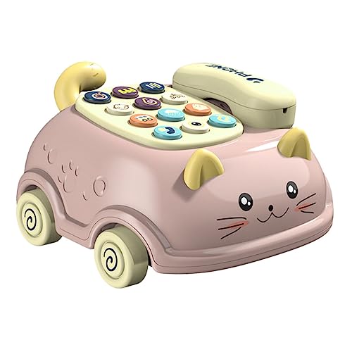 Parliky Multifunktionales Imitation Telefon mit Musik für Kleinkinder Lernspielzeug Hand Auge Koordination und Sprachentwicklung Niedliches Katzen Design Batteriebetrieben Geeignet für Parliky Multifunktionales Imitation Telefon mit Musik für Kleinkinder Lernspielzeug Hand Auge Koordination und Sprachentwicklung Niedliches Katzen Design Batteriebetrieben Geeignet für von Parliky
