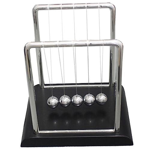 Parliky Newton Pendelkugel aus Metall Wissenschaftliches Schreibtischdekor Stabiles und Stressabbau für Erwachsene Dekoratives Balance Ball Ornament von Parliky