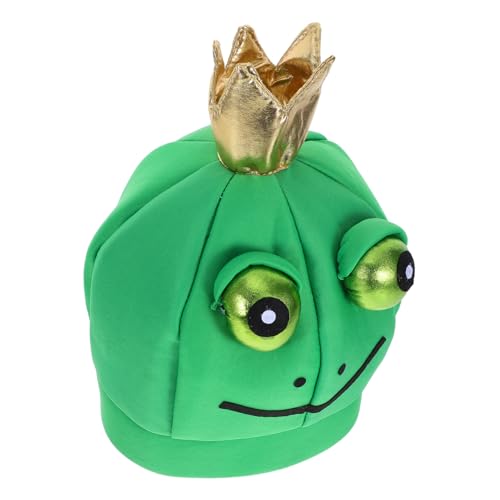 Parliky Niedriger Gewicht Frosch Kostüm Hut Tiercharakter Kopfbedeckung Lustige Halloween Party Mütze für Erwachsene und Bühnenperformance und Fotoshootings Parliky Niedriger Gewicht Frosch Kostüm Hut Tiercharakter Kopfbedeckung Lustige Halloween Party Mütze für Erwachsene und Bühnenperformance und Fotoshootings von Parliky