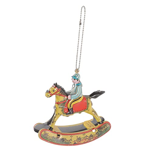 Parliky Nostalgisches Blechspielzeug Schaukelpferd Dekoration aus Verarbeitet Glatte Kanten Elegantes Retro Ornament für Wohnzimmer Büro und Schaufenster Geschenkidee für Sammler Parliky Nostalgisches Blechspielzeug Schaukelpferd Dekoration aus Verarbeitet Glatte Kanten Elegantes Retro Ornament für Wohnzimmer Büro und Schaufenster Geschenkidee für Sammler von Parliky