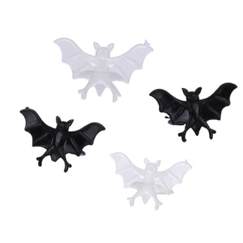 Parliky Partytüten Füller Szene Leuchtende Fledermäuse Flügel Leuchtende Ringe LED Halloween Fledermaus Ring Gastgeschenk Valentinstag Leuchtring Hochzeitsempfang Requisiten Schwarz von Parliky