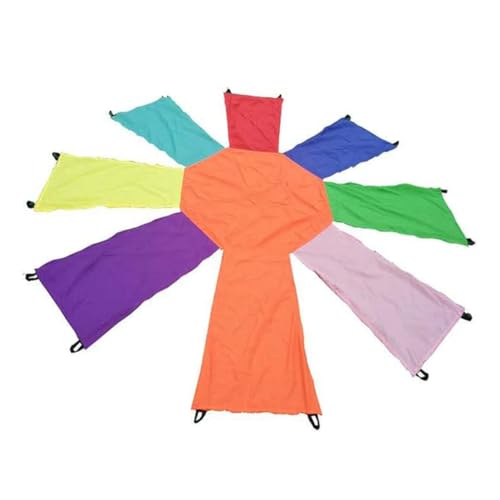Parliky Physisches Training Nylon Bunter Achtkant Schirm Koordinationstrainer für Outdoor Spielgerät Garten Kindergarten von Parliky