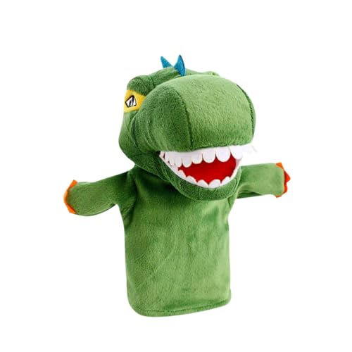 Parliky Plüsch Dinosaurier Handpuppe mit Beweglichem Mund für Rollenspiele und Frühe Bildung Weiches Stofftier für Jungen und Mädchen von Parliky