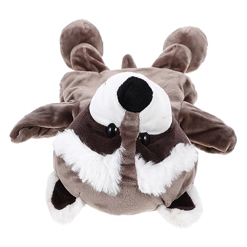 Parliky Plüsch Waschbär Handpuppe Weiches Stofftier Tierisches Interaktive Erzählpuppe Kuschelspielzeug von Parliky