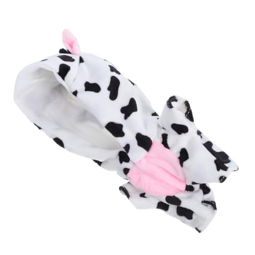 Parliky Puppen Jumpsuit Niedliches Kuh Design Plüsch Pyjama Puppenkostüm Bequem Vielseitig für Zuhause Ausflug Schlafanzug Puppenzubehör von Parliky