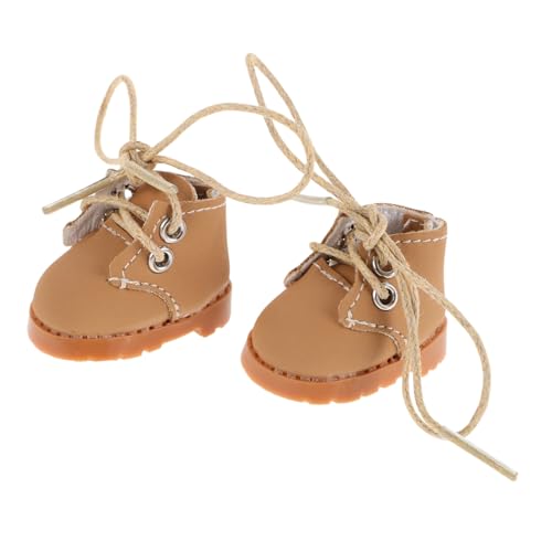 Parliky Puppenschuhe und Bequem mit Verstellbaren Schnürsenkeln Niedliche Bjd Puppen Requisiten für Ankleiden Fotografie und Display Passend für Kleine Puppen und Figuren von Parliky