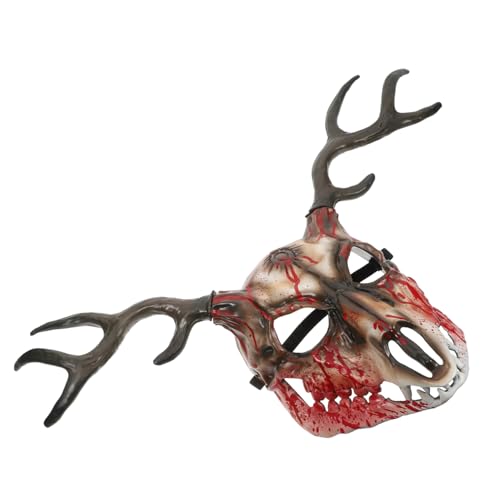 Parliky Realistische Renaissance Hirschgeweih Maske für Erwachsene Abnehmbare Cosplay Requisite Atmungsaktive Tiermaske für Halloween Maskenball und Kostümparty Parliky Realistische Renaissance Hirschgeweih Maske für Erwachsene Abnehmbare Cosplay Requisite Atmungsaktive Tiermaske für Halloween Maskenball und Kostümparty von Parliky