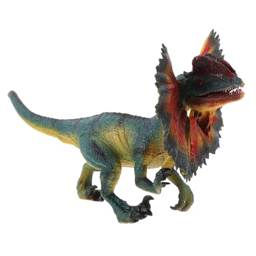 Parliky Realistisches Dilophosaurus Dinosaurier Modell aus Langlebigem Abs Künstliche Dekoration für Schreibtisch und Kinderzimmer Pädagogisches für Dinosaurierfans von Parliky