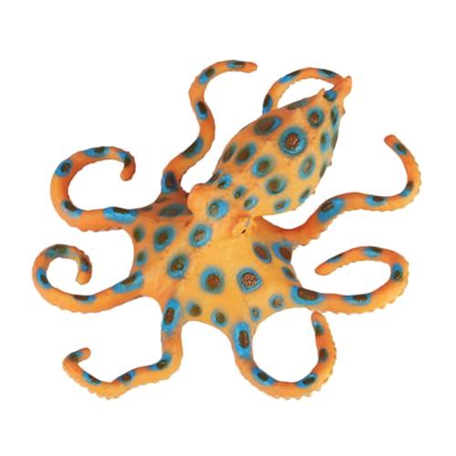 Parliky Realistisches Octopus Modell aus Kunststoff Tierfigur für Wohn Gartendeko Langlebige Simulation des Blauen Rings Dekoratives Aquarium Zubehör Parliky Realistisches Octopus Modell aus Kunststoff Tierfigur für Wohn Gartendeko Langlebige Simulation des Blauen Rings Dekoratives Aquarium Zubehör von Parliky