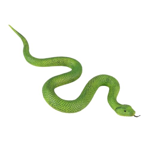 Parliky Realistisches Softgummi Schlangenmodell Große Grüne TPR Schlange als Lernspielzeug und Party Streichdeko für Halloween Deko und Pädagogisches Reptilienmodell Parliky Realistisches Softgummi Schlangenmodell Große Grüne TPR Schlange als Lernspielzeug und Party Streichdeko für Halloween Deko und Pädagogisches Reptilienmodell von Parliky