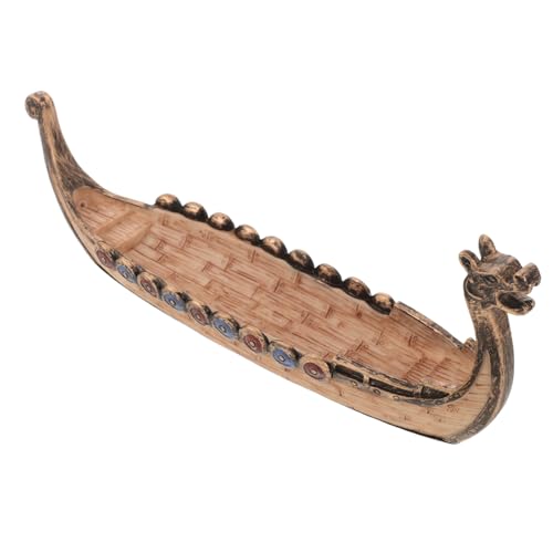 Parliky Resin Piratenschiff Modell Kleine Boot Deko Harz Schiff Skulptur Vintage Wohnkultur Dekoration für Schreibtisch und Wohnzimmer von Parliky