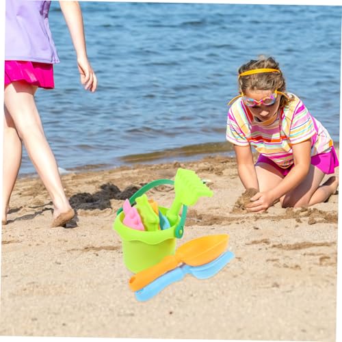 Parliky Sandspielzeug mit Eimer und Schaufel Robustes Plastik Sandwerkzeug für Strand und Garten Leicht und Tragbar für Jungen und Mädchen Freien und Indoor Fördert Gemeinsames und von Parliky