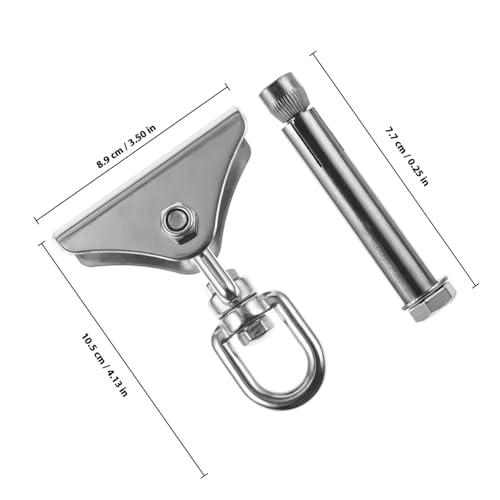 Parliky Schwerlast Deckenhaken aus Edelstahl Drehbarer Schaukelhaken für Hängematten Hängesessel Lampen und Windspiele Einfache Montage mit Schrauben für Wand und Decke Vielseitig Parliky Schwerlast Deckenhaken aus Edelstahl Drehbarer Schaukelhaken für Hängematten Hängesessel Lampen und Windspiele Einfache Montage mit Schrauben für Wand und Decke Vielseitig von Parliky