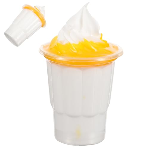 Parliky Simuliertes Eiscreme Modell aus PVC Gelb Realistische Eiscreme Deko für Ladendisplay Fotorequisit und Schaufensterdekoration Langlebig und Auffällig Parliky Simuliertes Eiscreme Modell aus PVC Gelb Realistische Eiscreme Deko für Ladendisplay Fotorequisit und Schaufensterdekoration Langlebig und Auffällig von Parliky