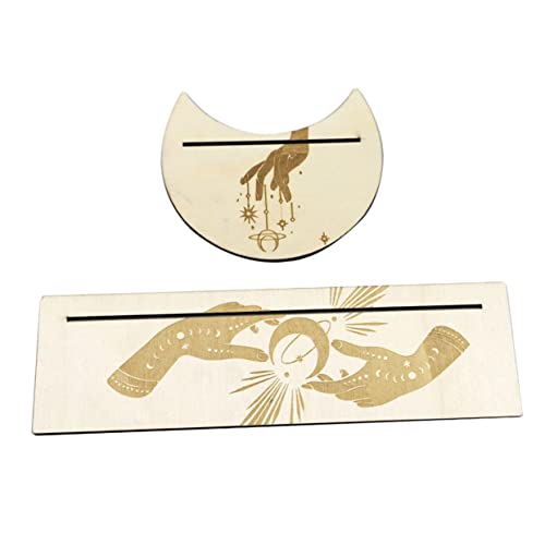 Parliky Tarotkartenhalter aus Holz Rechteckiger Kartenständer Dekorativer Tarotkartenständer Mondform Kompakt und Platzsparend Langlebiges Holz für Meditation und Wohnraumdekoration Parliky Tarotkartenhalter aus Holz Rechteckiger Kartenständer Dekorativer Tarotkartenständer Mondform Kompakt und Platzsparend Langlebiges Holz für Meditation und Wohnraumdekoration von Parliky