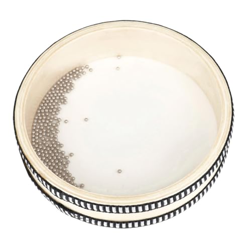 Parliky Transparente Holz Sea Wave Drum mit Metallischen Klangperlen Musikinstrument für Fördert Hörvermögen und Musikalische Entwicklung Langlebiges PVC Design von Parliky