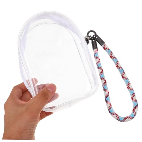 Parliky Transparente mit Reißverschluss Farbiger Gewebter Tragegurt Leichte Mini-Figuren Schlüssel-Organizer-Tasche für Reisen und Alltag Parliky Transparente mit Reißverschluss Farbiger Gewebter Tragegurt Leichte Mini-Figuren Schlüssel-Organizer-Tasche für Reisen und Alltag von Parliky