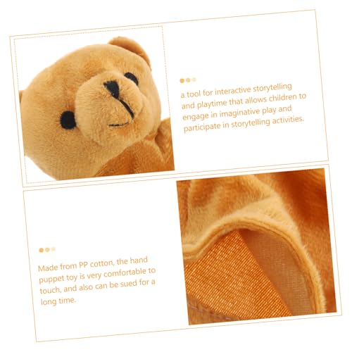 Parliky Weiche Handpuppe Braunbär Plüsch Kuscheltier für Junge Mädchen und Kleinkinder Jahre Kompakt und Tragbar Interaktives für Kreatives Geschichtenerzählen und Frühe von Parliky