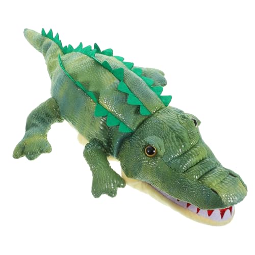 Parliky Weiche Krokodil Handpuppe aus Plüsch mit PP Baumwolle Füllung Leichte Tier Handpuppe für Geschichtenerzählen Fördert Kreativität und Spielerisches Lernen Drinnen und Draußen von Parliky