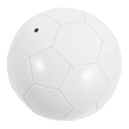 Parliky Weißer DIY Fußball Blanko zum Bemalen und Basteln PVC Fußball für Handmalerei Glatte Kanten Vielseitig Dekorierbar Wetterfest für Kreativprojekte von Parliky