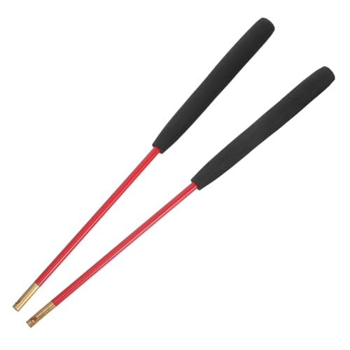 Parliky rutschfeste Chinesische Diabolo Sticks mit Kupferkopf Kurze Fiberglas Jonglierstäbe mit Lochdesign für Profi Diabolo Spiel Ergonomischer Griff für Präzise Kontrolle Leicht und von Parliky