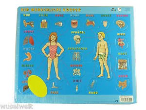 Der menschliche Körper (Rahmenpuzzle) von Parragon