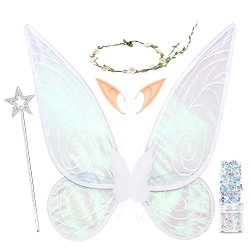 Feenflügel Erwachsene Elfenohren Blumenkranz Halloween Kostüm Accessoires ,Feenflügel Kinder Karneval Geburtstag Weihnachten Rollenspiel Theme Party Feenflügel Erwachsene Elfenohren Blumenkranz Halloween Kostüm Accessoires ,Feenflügel Kinder Karneval Geburtstag Weihnachten Rollenspiel Theme Party von PartAwake