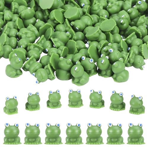 50 Stück Mini Harz Frosch Figuren,Mini Frösche,Fairy Garden Miniatur Moos Landschaft,Niedliche Grüne Frösche für Feengarten,DIY Heim Dekoration,Terrarium,Basteln 50 Stück Mini Harz Frosch Figuren,Mini Frösche,Fairy Garden Miniatur Moos Landschaft,Niedliche Grüne Frösche für Feengarten,DIY Heim Dekoration,Terrarium,Basteln von Partideal