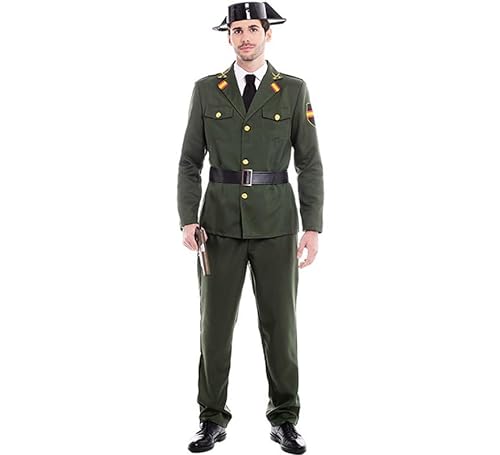 Civil Guardia Green Herren-Kostüm Größe M Herren von Partilandia