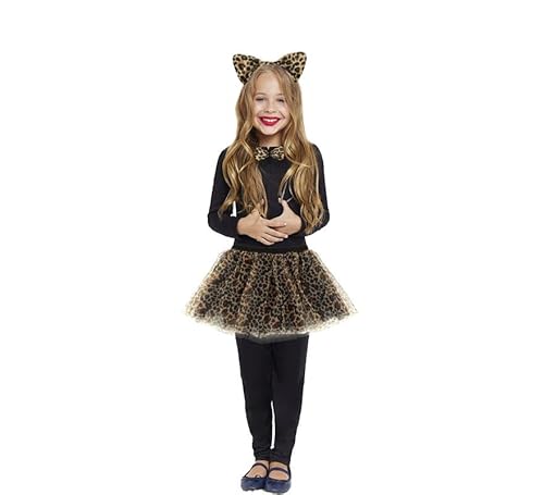 Leoparden-Set für Kinder: Tutu, Stirnband, Fliege und Schwanz Leoparden-Set für Kinder: Tutu, Stirnband, Fliege und Schwanz von Partilandia