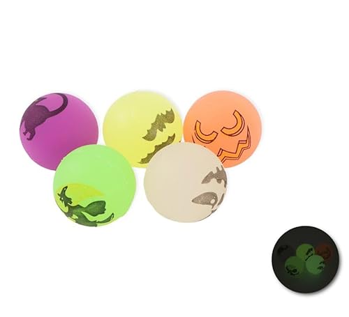 Packung mit 3 fluoreszierenden Gummibällen in verschiedenen Modellen, 3 cm von Partilandia