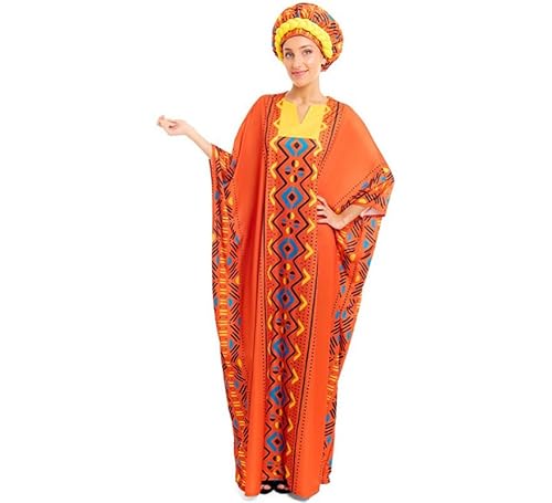 Partilandia Afrikanisches Tunika-Kostüm für Damen (Größe S) von Partilandia