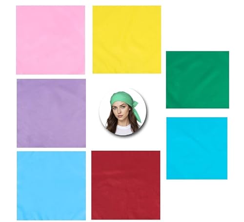 Partilandia Bandana in verschiedenen Farben, 54 x 54 cm, für Erwachsene (Türkis) von Partilandia