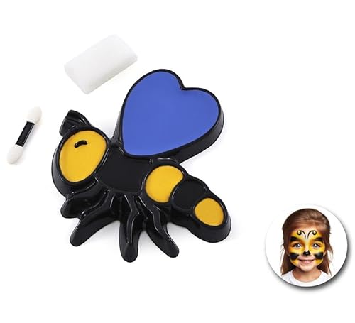 Partilandia Bienen-Make-up-Set: Schwamm, Pinsel und Farbpalette (Einheitsgröße) von Partilandia